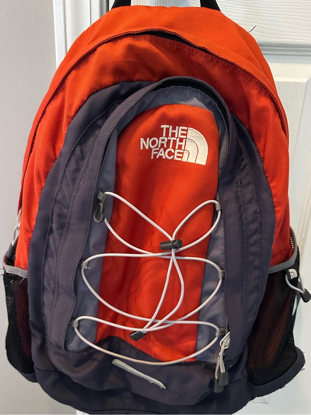 The North Face Orange and Gray Backpack